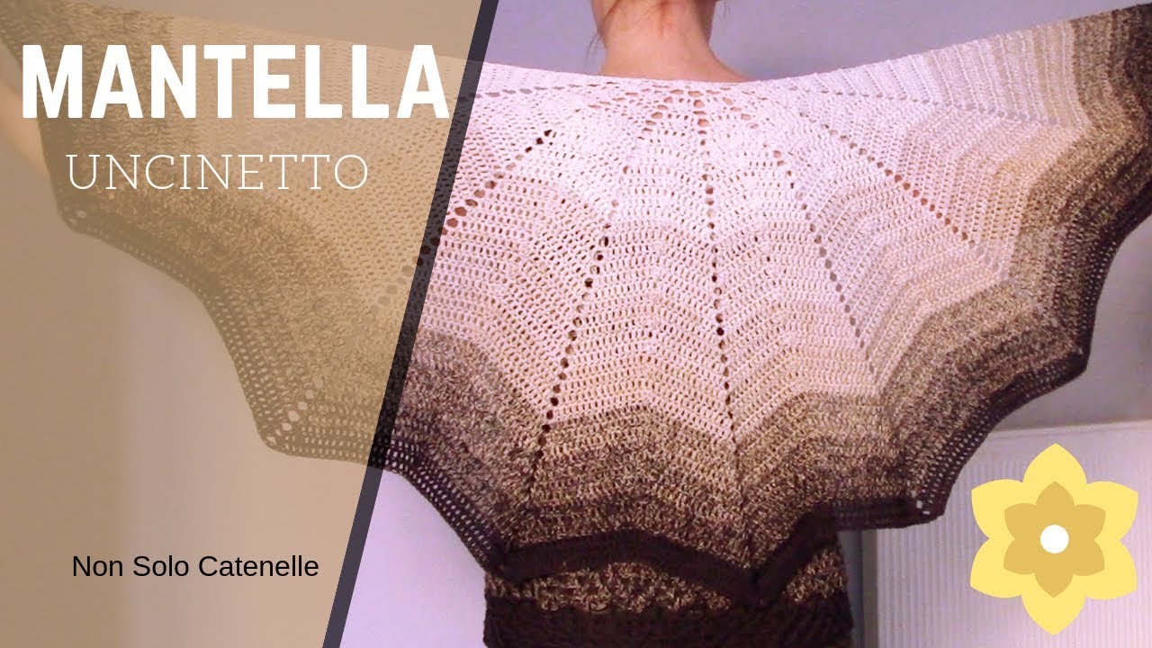 Mantella facile all'uncinetto (Parte 2) adatta per principianti ma di grande effetto