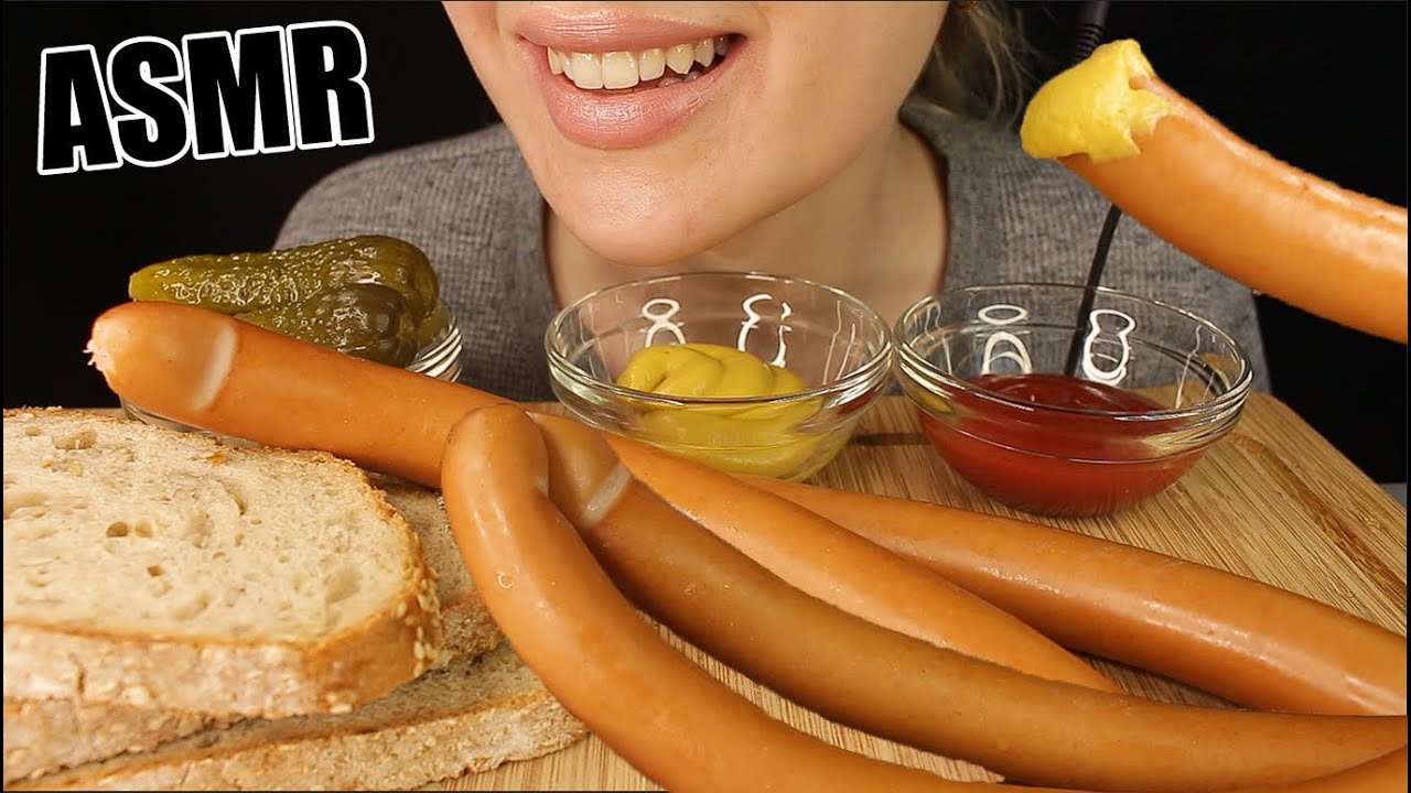 ASMR CHEESY WIENER SAUSAGES + BREAD GERMAN FOOD | MUKBANG EATING SOUNDS No Talking 먹방 | Kasmia ASMR