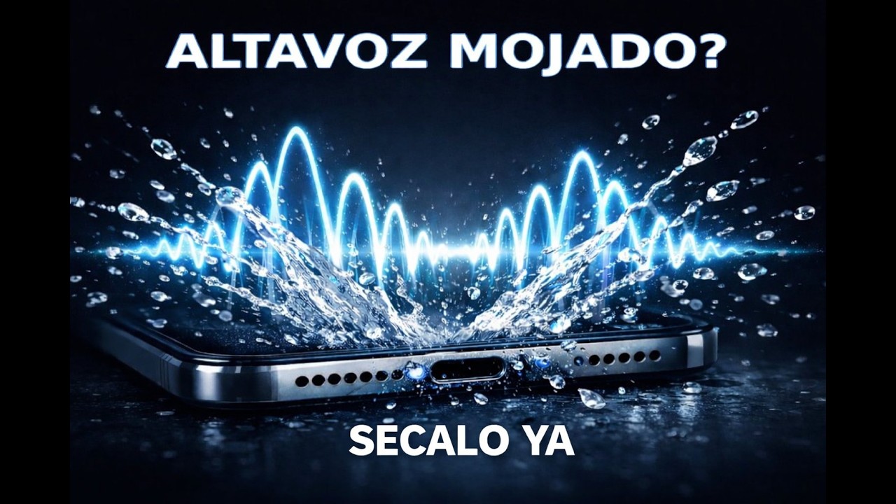 Altavoz mojado y no se oye? 🔊 Solución rápida para expulsar el agua