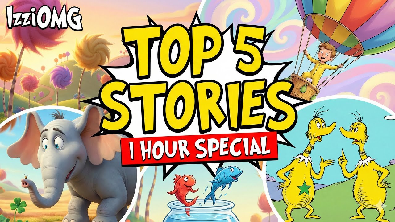 Top 5 Dr. Seuss Animated Read Alouds for Kids | 1-Hour Classic Storytime Compilation
