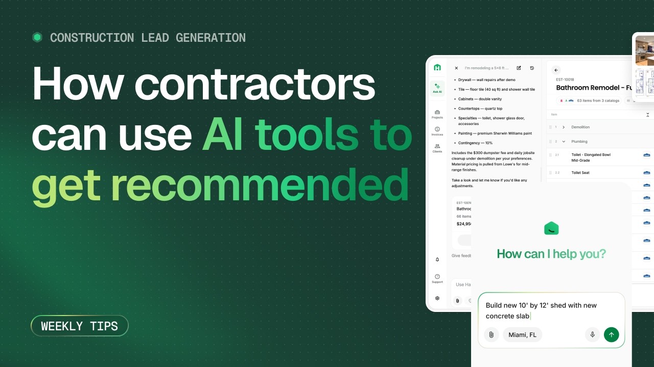 AI for Contractors: Get Recommended & Win More Jobs