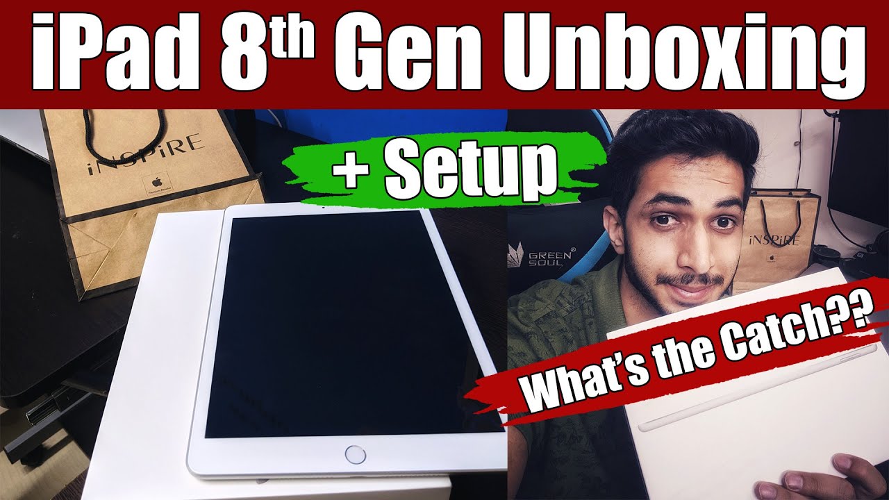 iPad 8th Generation Unboxing + Setup 🔥 [Hindi] || What's the Catch? 🤔