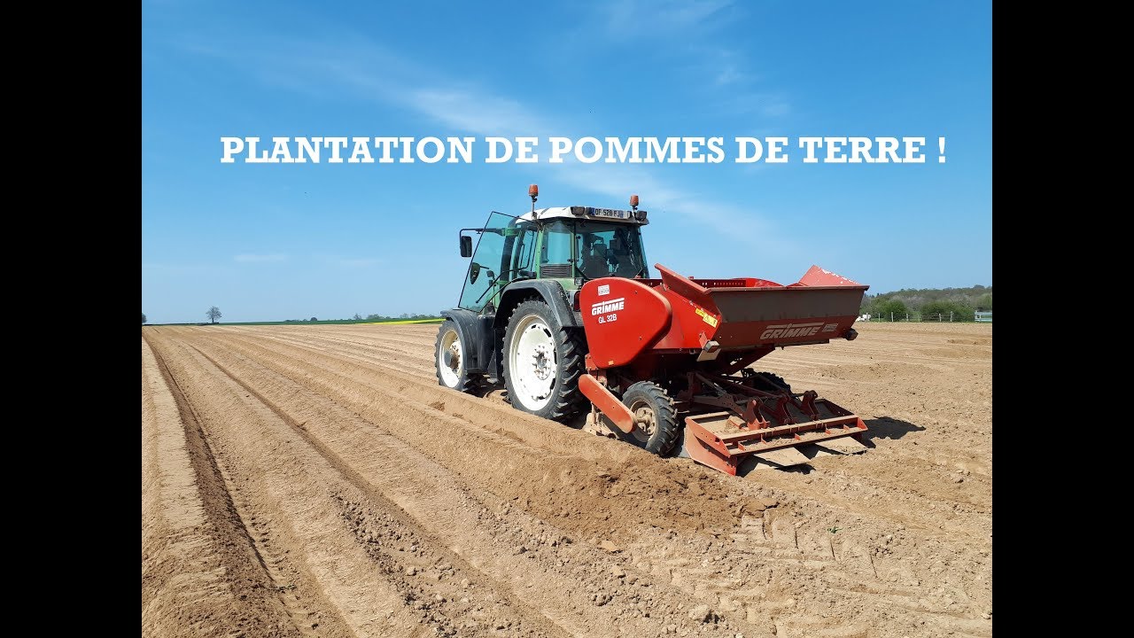 Plantation de Pommes de terre 2019 en Normandie - Fendt 714-718 | Grimme GL32B & GF90-4