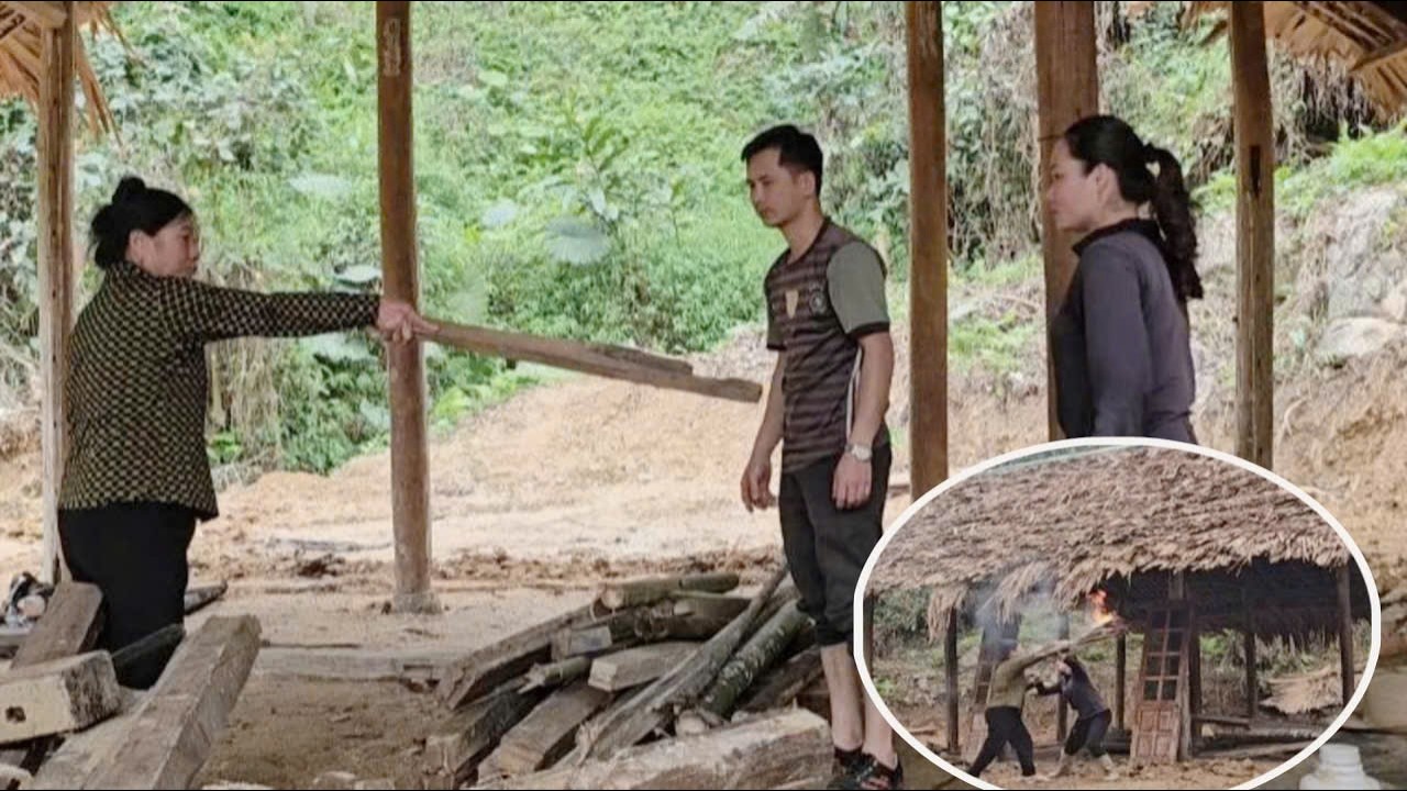 The woman came to see Hoang and Khanh and acted strangely, causing them concern.