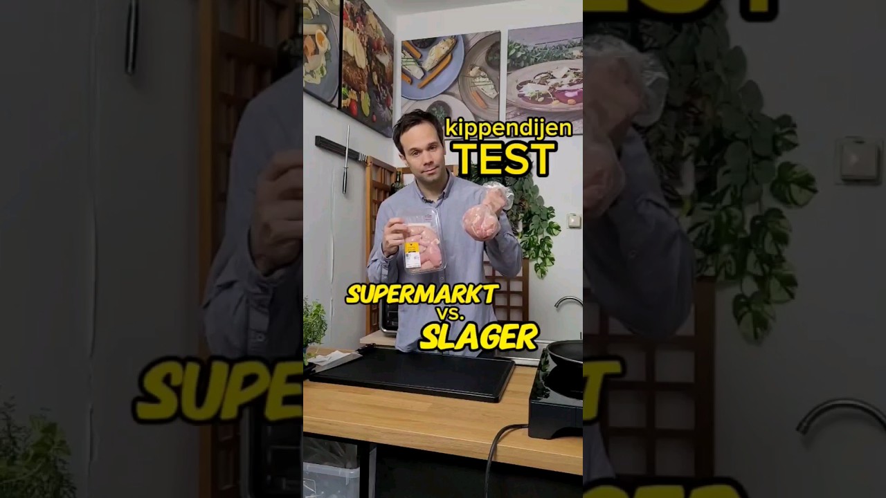 Test met kippendijen: verschil tussen slager en supermarkt #kippendijen #bestevlees #verschillentest