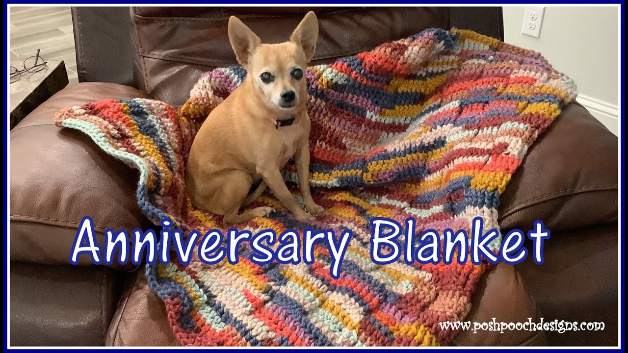 Learn To Crochet The Anniversary Cake Blanket Crochet Pattern #crochet #blankets