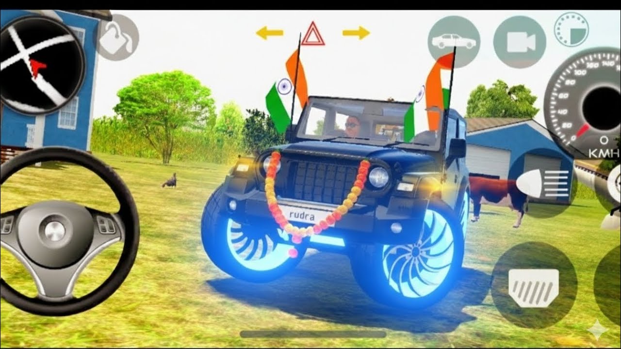Modified Mahindra 😈Thar Car Games: Indian Cars Gadi Wala Game Car Game Android Gameplay⚡ 2026 (69)-/