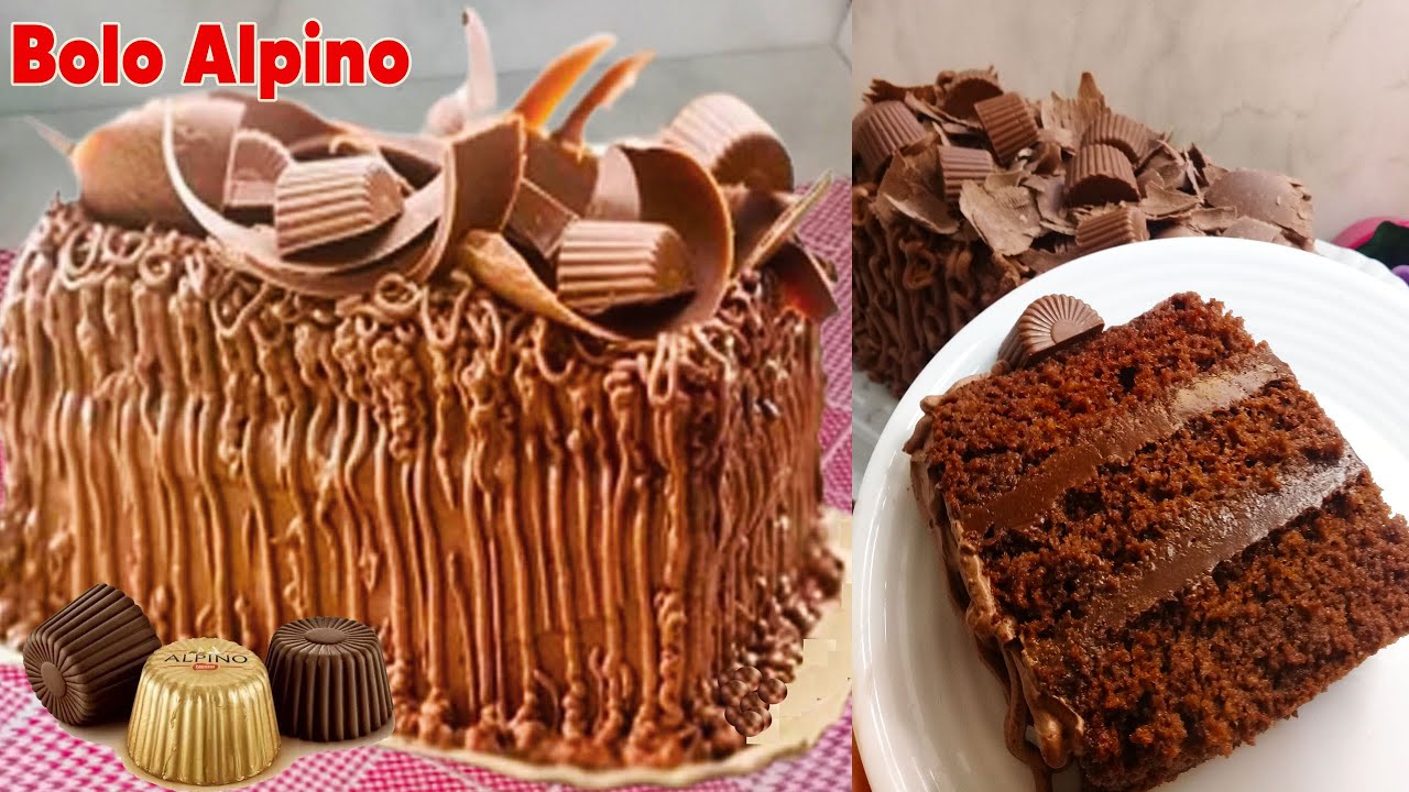 Bolo Alpino estilo bolo de vitrine! Faça essa delícia para sua Páscoa e para inúmeras ocasiões!
