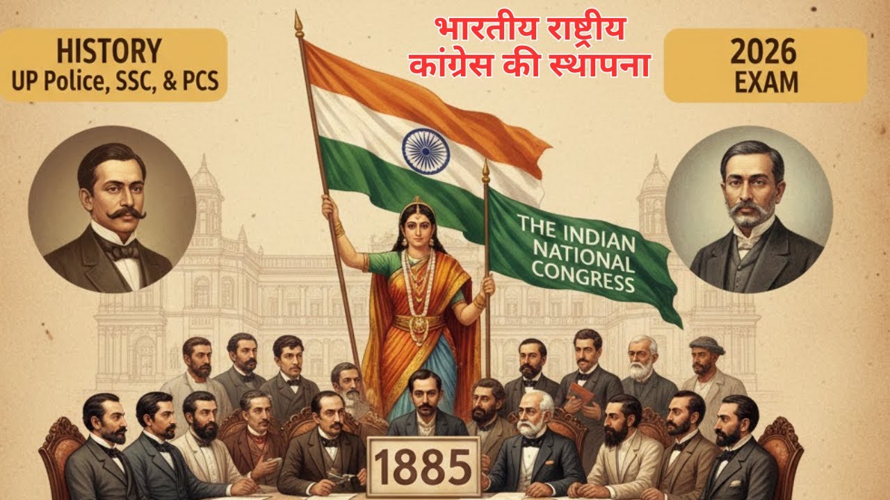 भारतीय राष्ट्रीय कांग्रेस की स्थापना (1885) | History for UP Police, SSC GD & PCS 2026