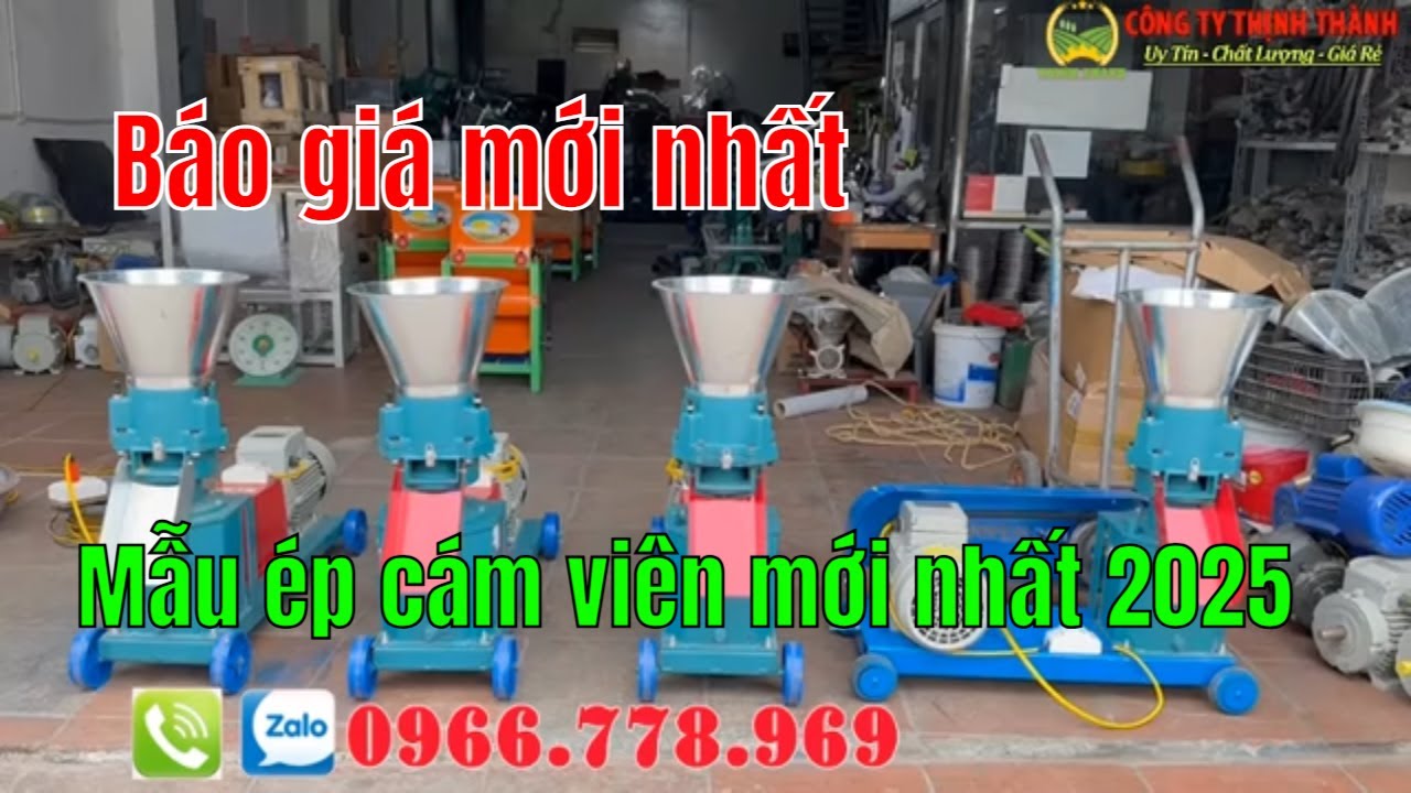 Báo giá các mẫu máy ép cám viên chăn nuôi mới nhất tháng 5 năm 2025