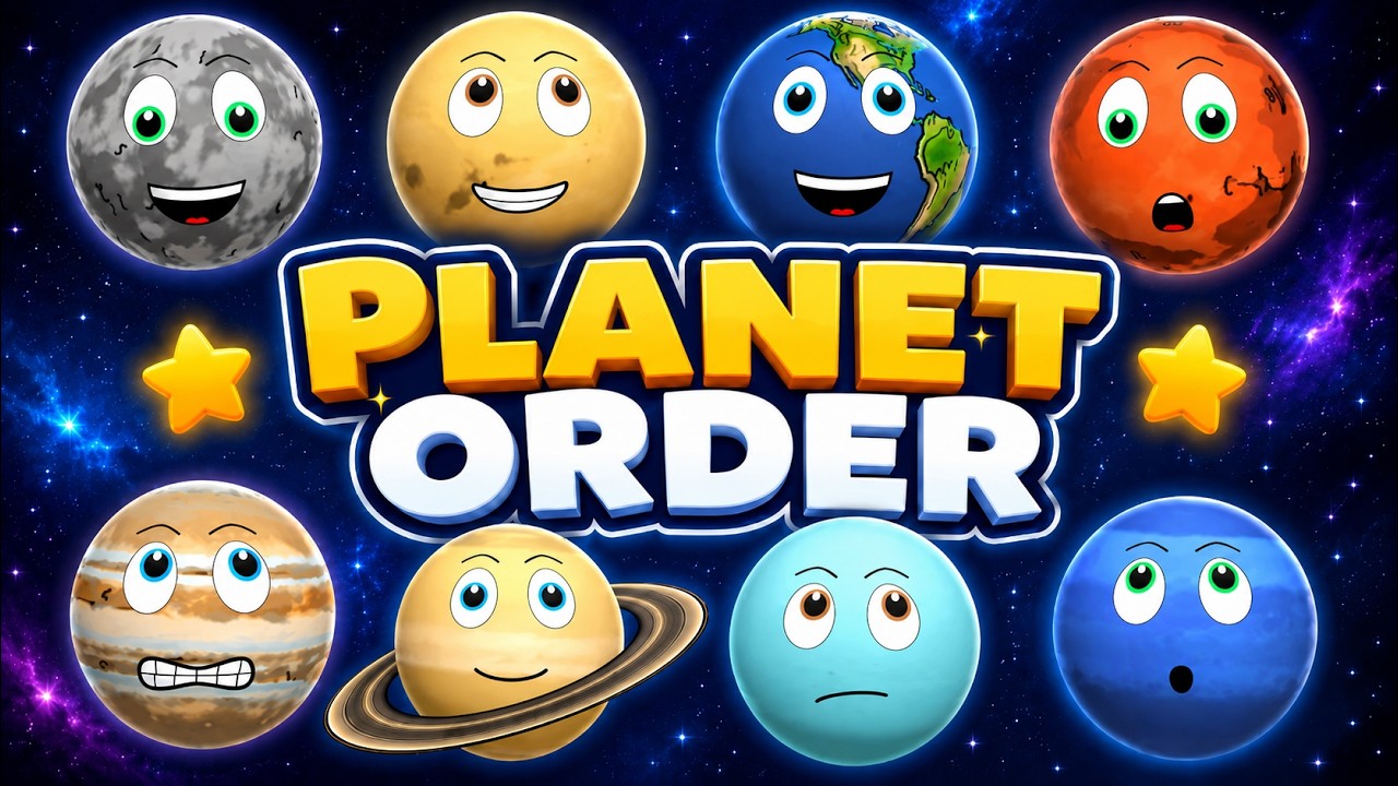 Learn the Order of the Planets | Planet Song & Story for Kids (Kids Sing-Along)