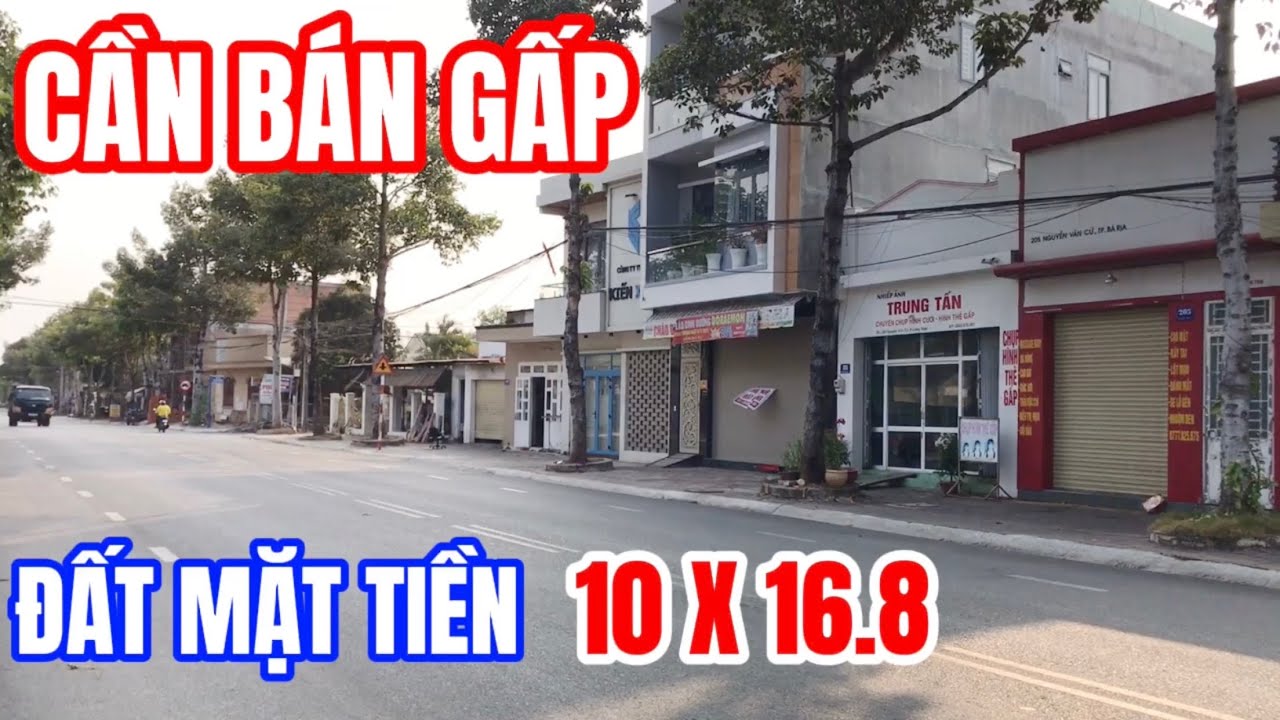 Bán Đất Mặt Tiền Nguyễn Văn Cừ, Phường Long Toàn, Thành Phố Bà Rịa 10x16.8 | Đất Bà Rịa - Vũng Tàu