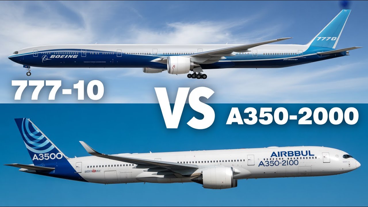 Сравнение новых широкофюзеляжных самолетов ULTRA: 777-10 и A350-2000