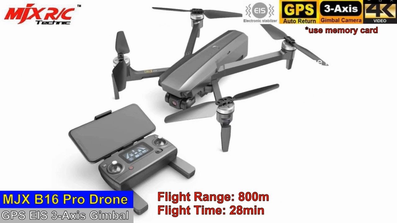 MJX B16 Pro GPS EIS 3-Axis Gimbal 4K bezszczotkowy dron - lot testowy!