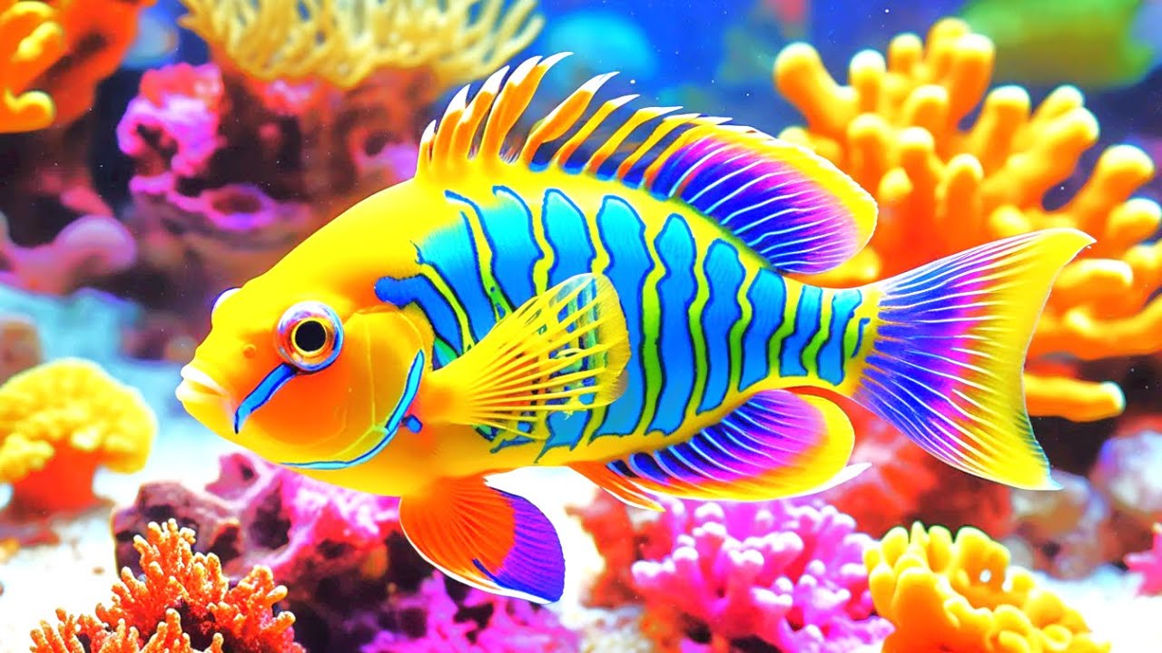 The Best 4K Aquarium - Dive Into The Mesmerizing Underwater Realm, Sea Jellyfish, Coral Reefs
