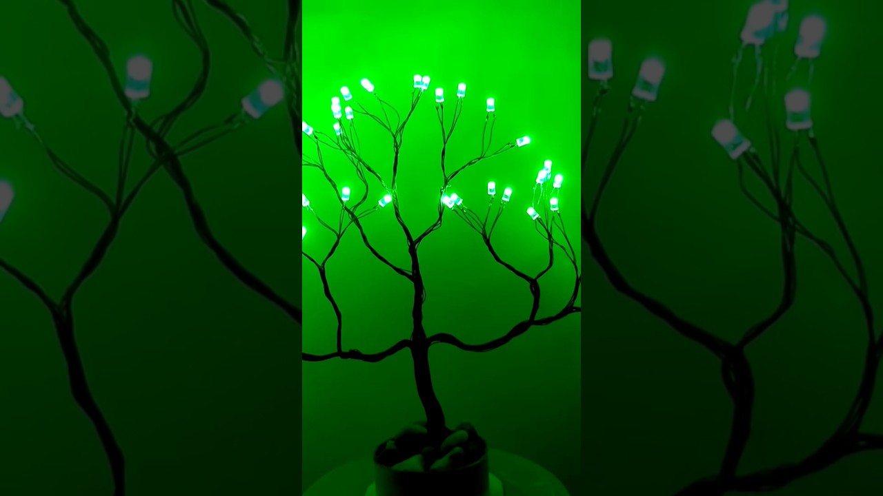 खराब झालर  se decotative tree | Led light | #diwali #diy #decoration #diwalilamps