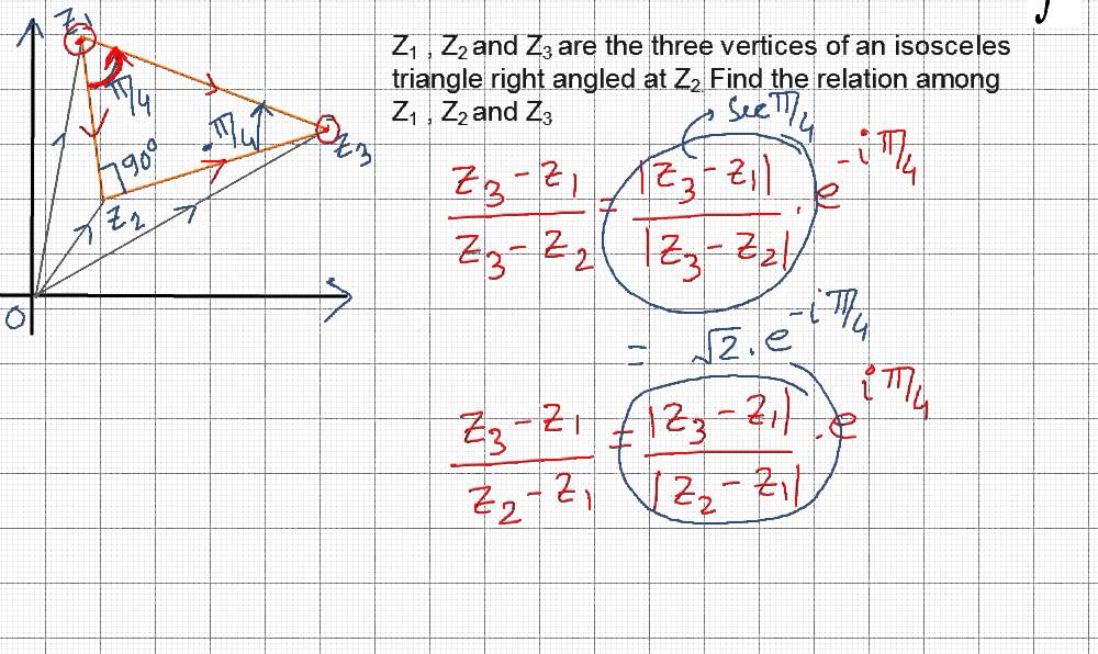 Coni's method in isosceles right triangle.