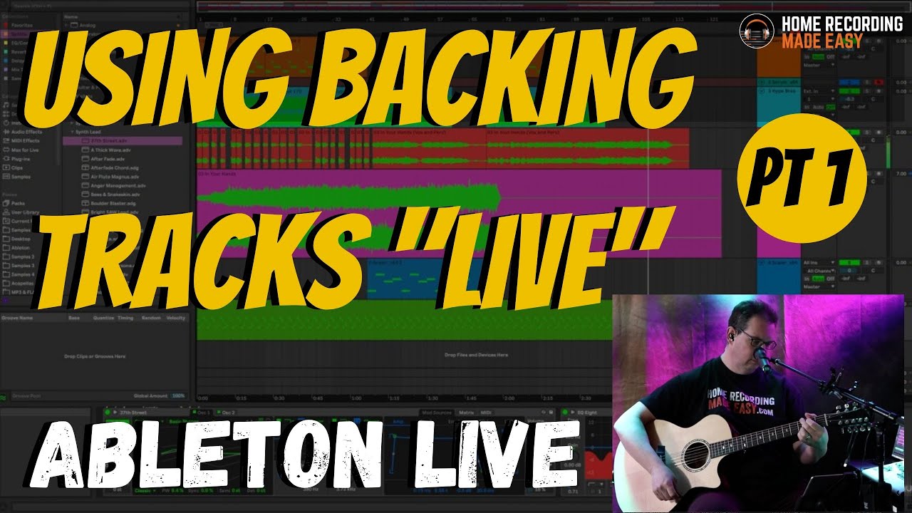 Running Backing Tracks LIVE | Ableton LIVE Part 1