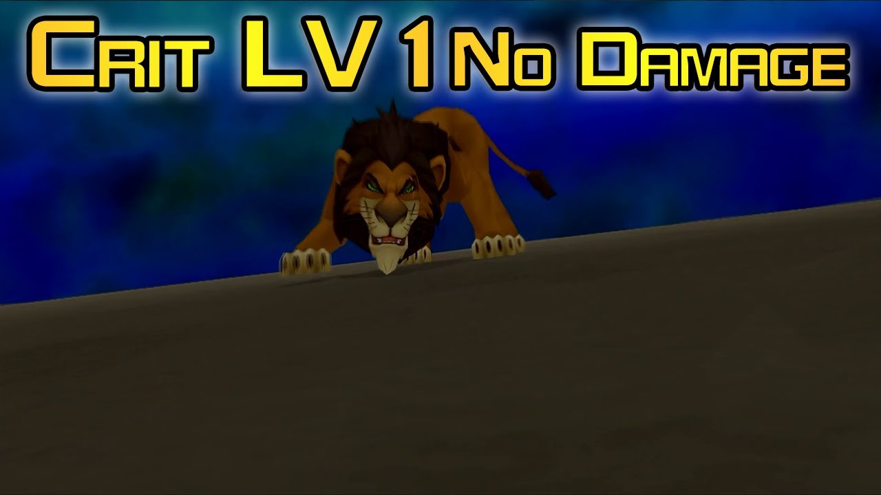 Scar No Damage (Level 1 Critical Mode) - Kingdom Hearts 2 Final Mix