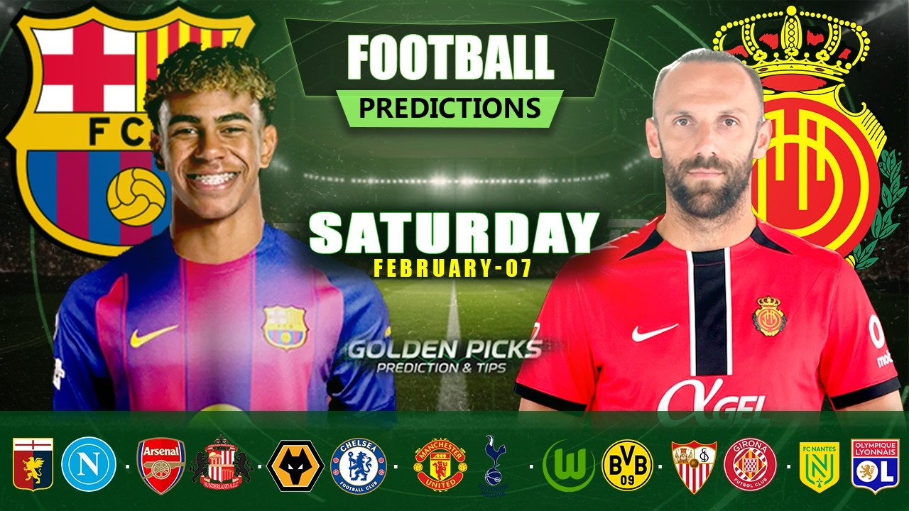 Football Predictions Today 07 February | Possible Scores, Corners & Cards | Golden Picks Plus