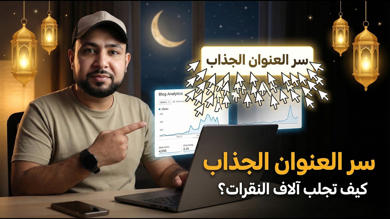 🧲 أسرار كتابة عنوان يجلب آلاف النقرات