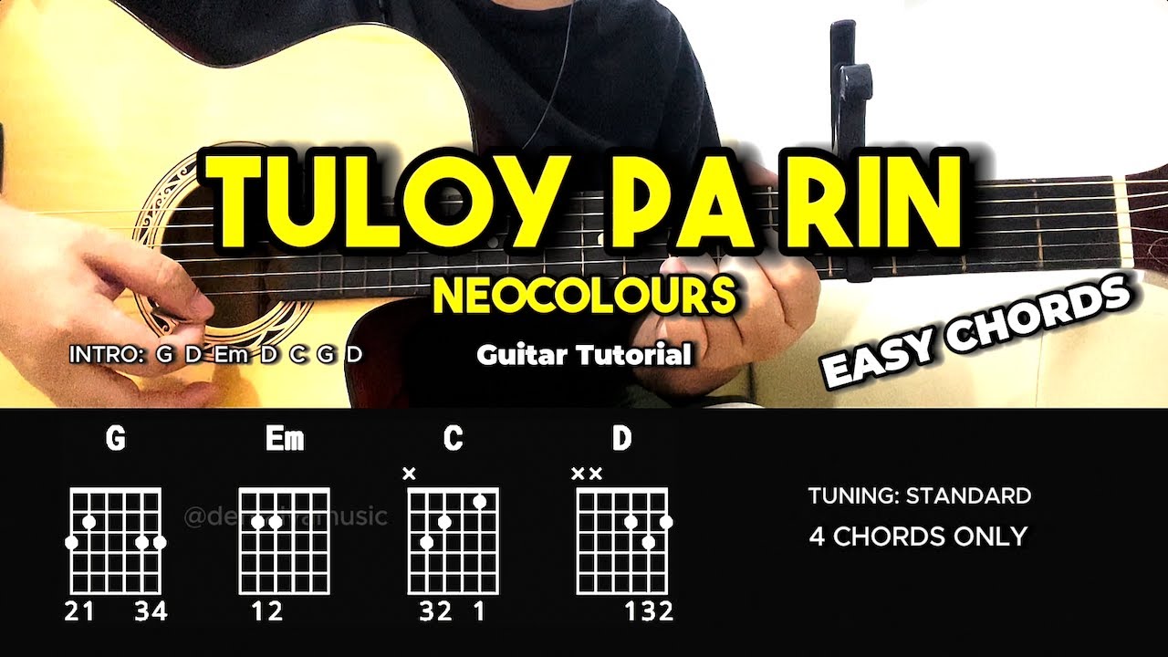 Tuloy Pa Rin - Neocolours (Ruth Anna Cover) Easy Guitar Tutorial For Beginners (CHORDS & LYRICS)