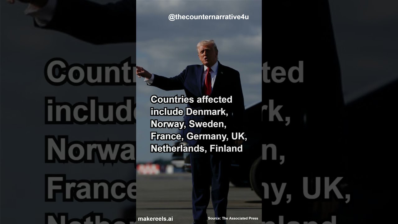 Trump announces 10% tariff on 8 European countries over Greenland dispute 