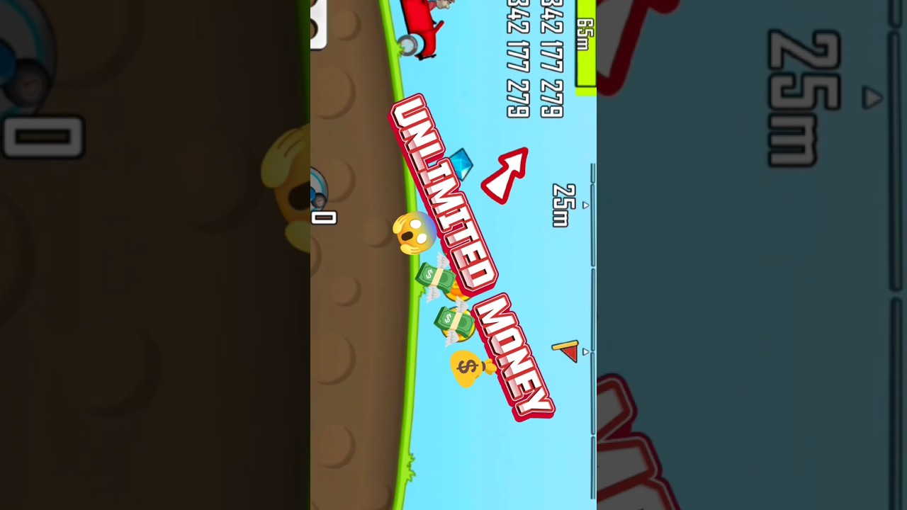 Hill climb racing ko hack kaise karna ||  hill climb racing unlimited money hack #shorts #trending