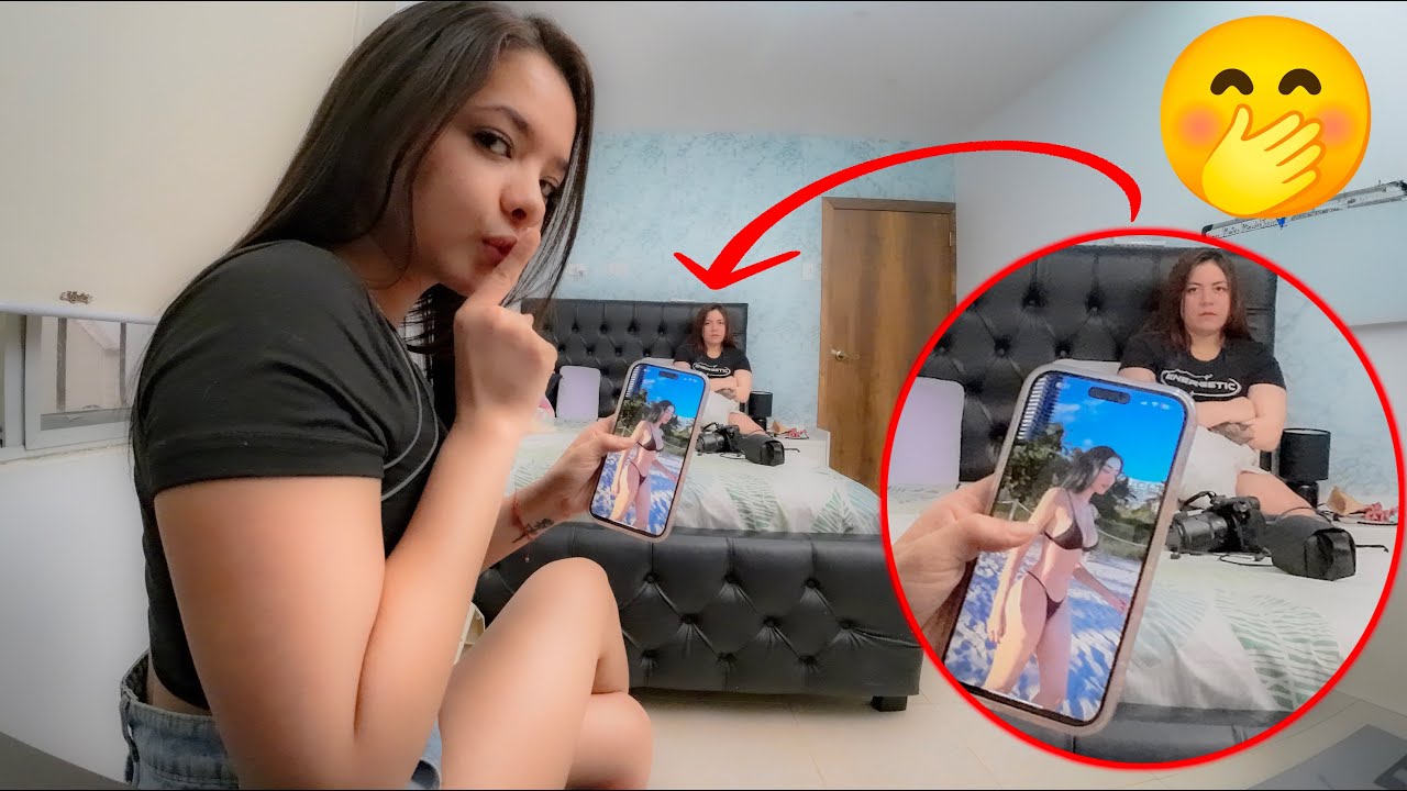 lgnoro a mi novia por mirar a otra chica 🤭 😂 asi reacci0no 😱