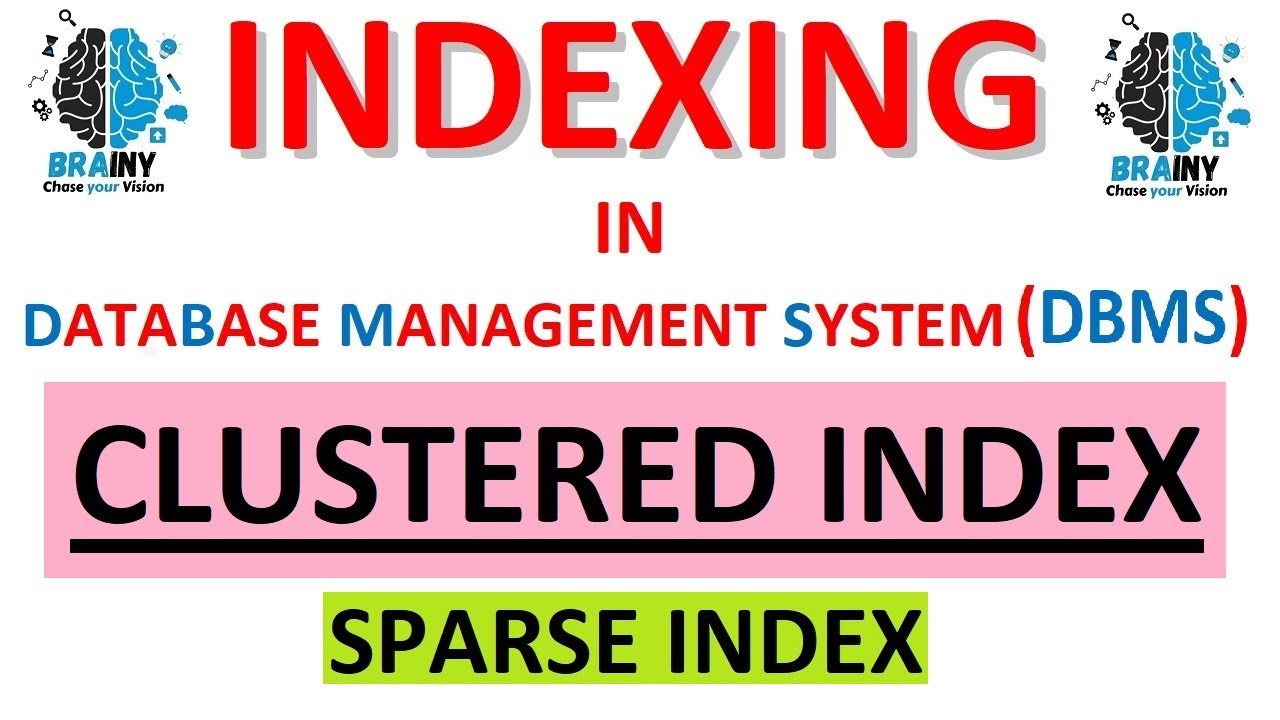 INDEXING IN DATABASE | INDEXING IN DBMS| CLUSTERED INDEX IN DBMS