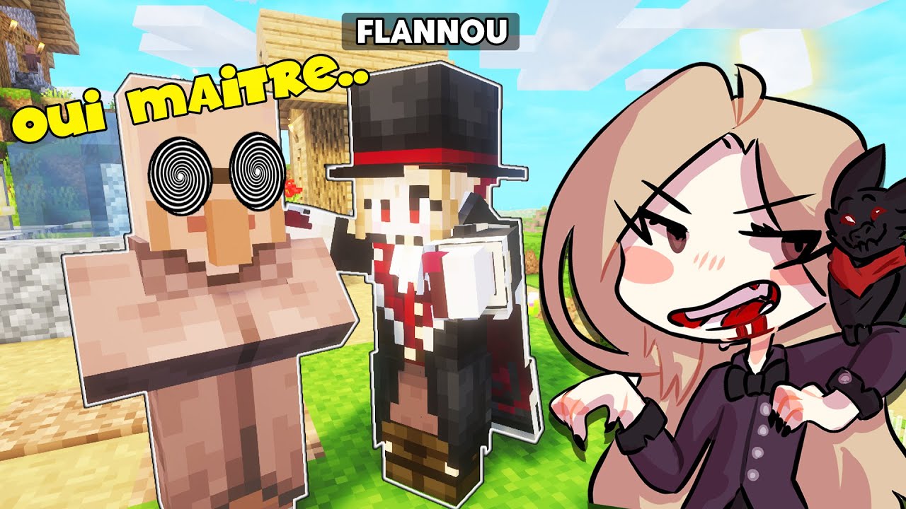 JE SUIS UN VAMPIRE : J'HYPNOTISE TOUT un VILLAGE MINECRAFT??