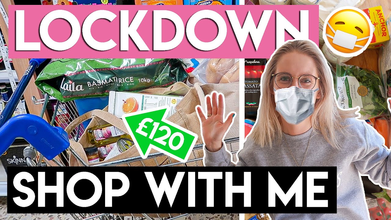 COME GROCERY SHOPPING DURING LOCKDOWN 😷🧻 FOOD HAUL IN THE UK | Becky Excell