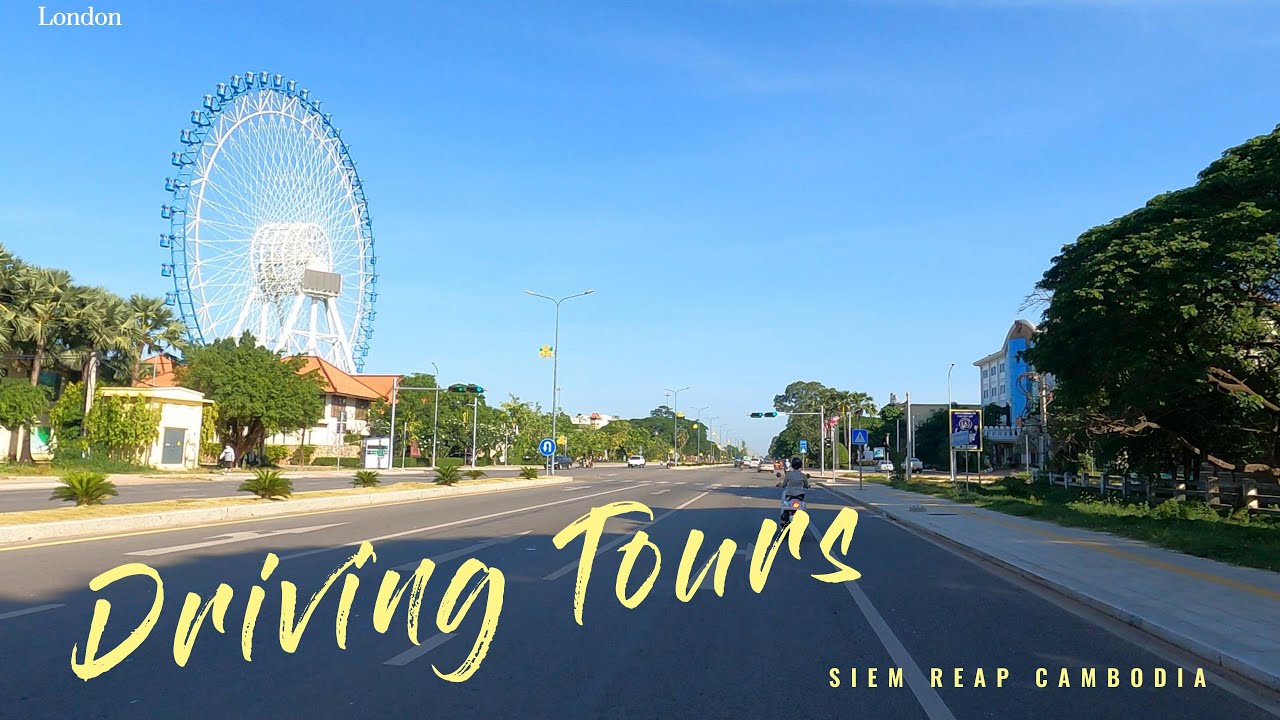 Driving Tours Siem Reap Cambodia June 23, 2023 #4k #streetview