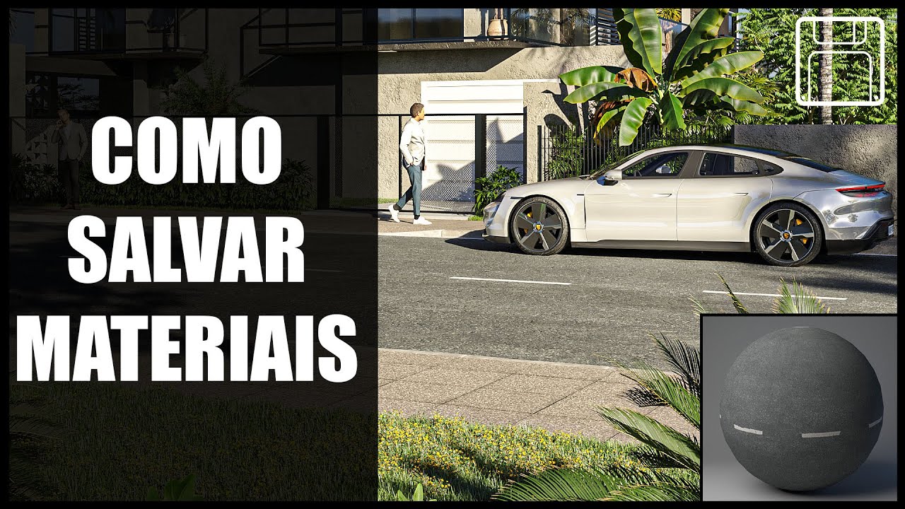 COMO SALVAR MATERIAIS NO CORONA RENDERER - Crie sua própria Biblioteca #coronarenderer #texturas