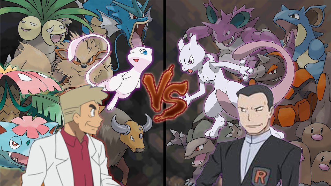 Pokemon Legendary Battle: Professor Oak Vs Giovanni (Mew Vs Mewtwo)