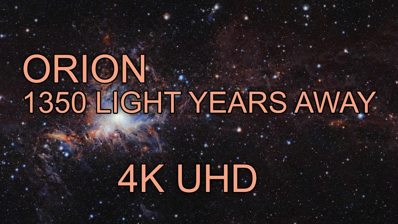 4K | ORION - Travel in Time (1350 Light Years Away)
