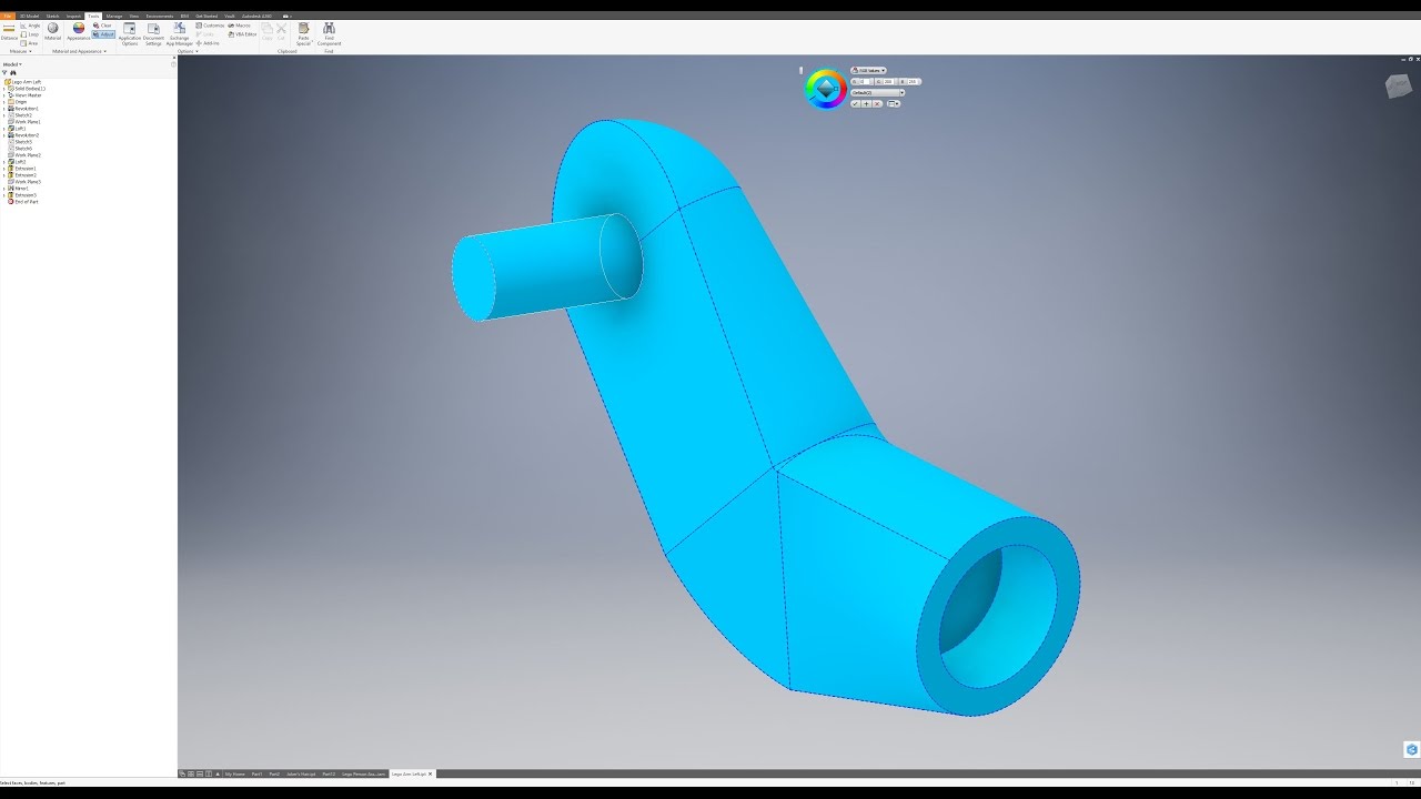 Designing a Lego Person - Part 4 (Autodesk Inventor 2017)