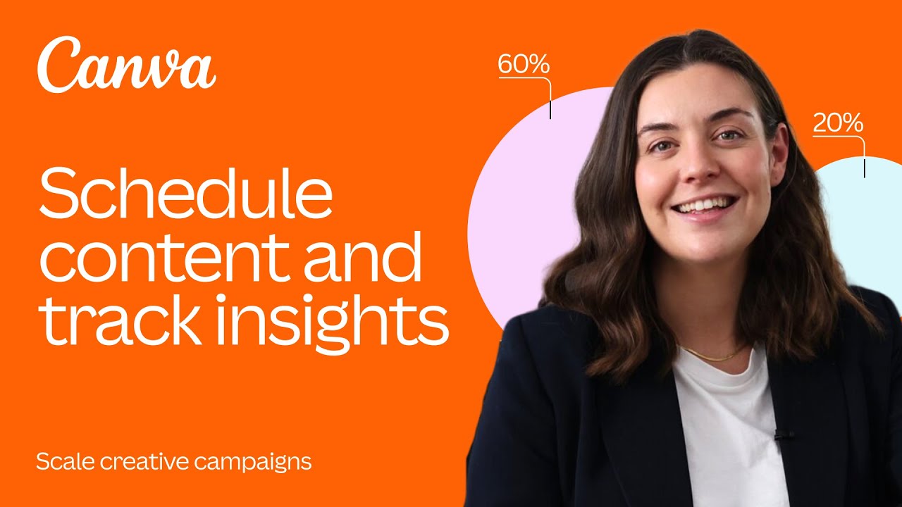 Schedule your content and track insights