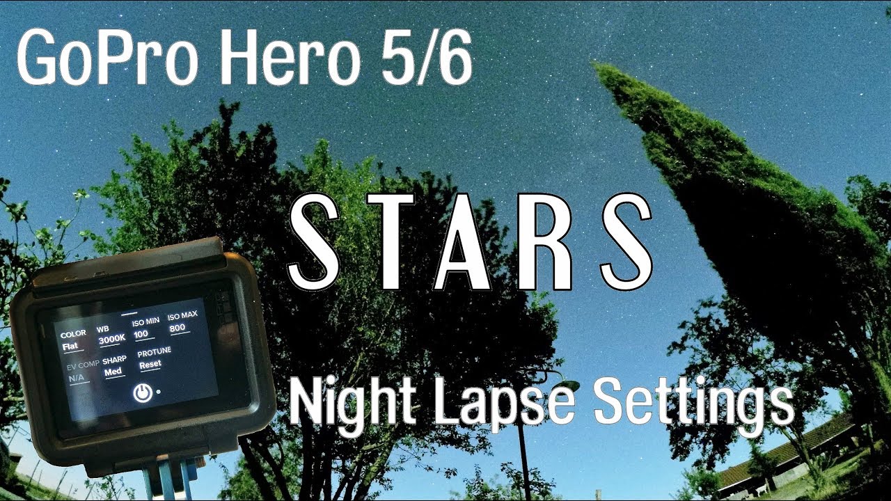 GoPro Hero 5/6 - Night Lapse Tutorial : STARS (Tuscany/Italy)