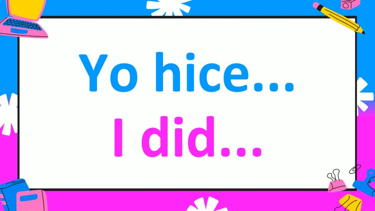Learn 70 Essential Spanish Irregular PAST Tense Sentence Patterns with Practice Sentences