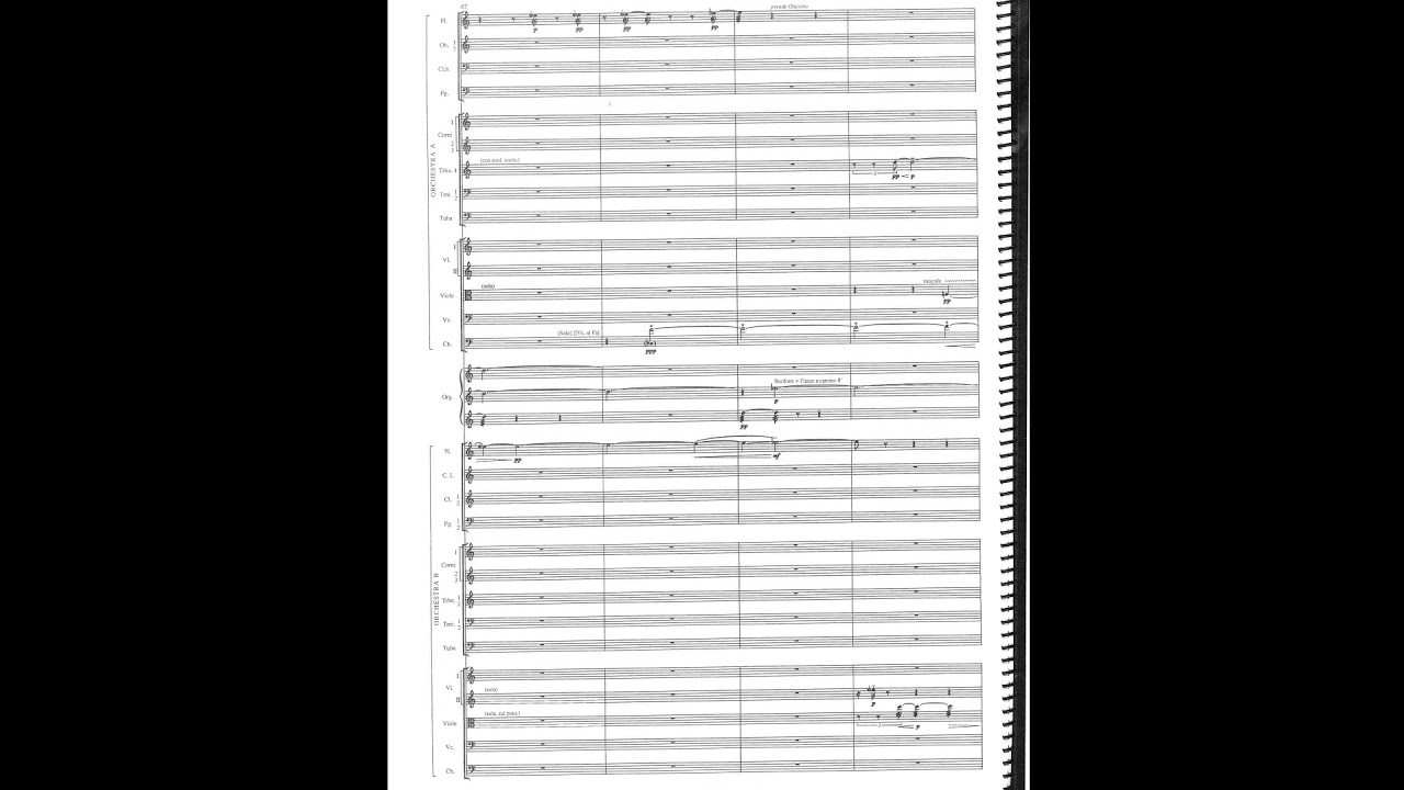 Giacinto Scelsi - Hymnos (w/ score) (for 2 orchestras) (1963)