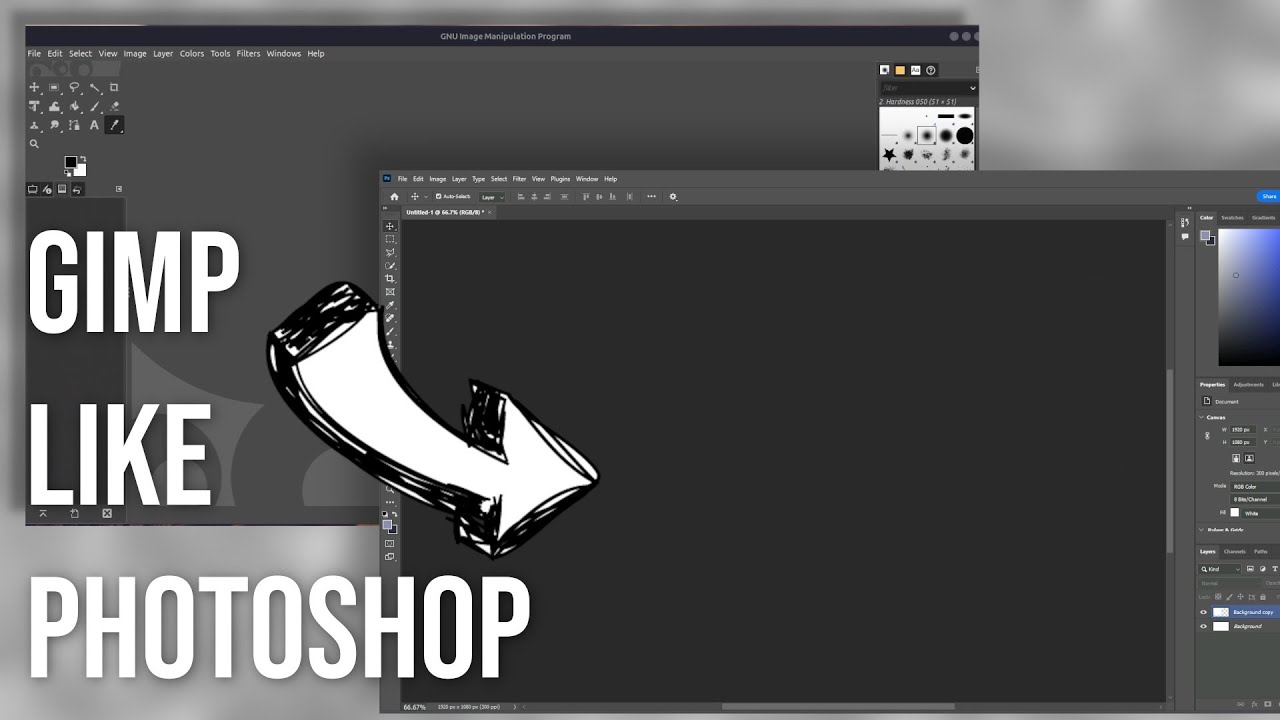 Заставьте GIMP работать и выглядеть как Photoshop