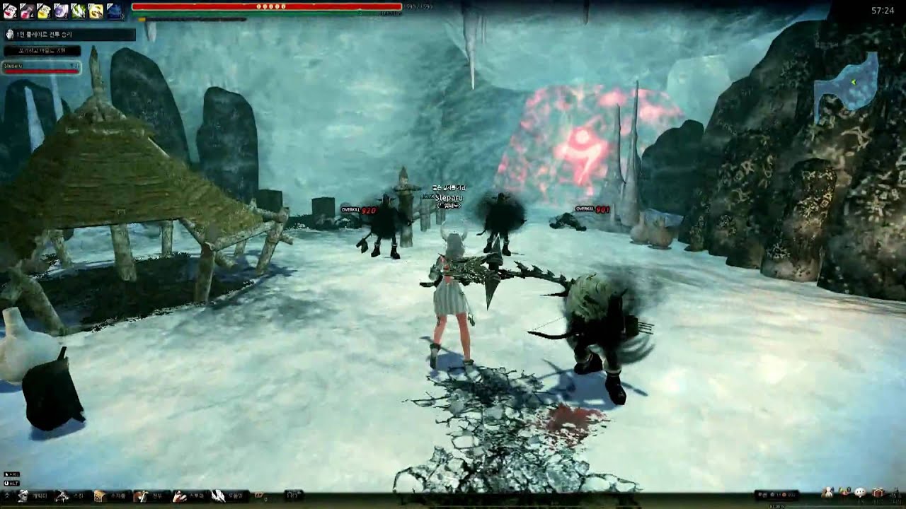 Vindictus Online Scythe Ice Cavern Gameplay