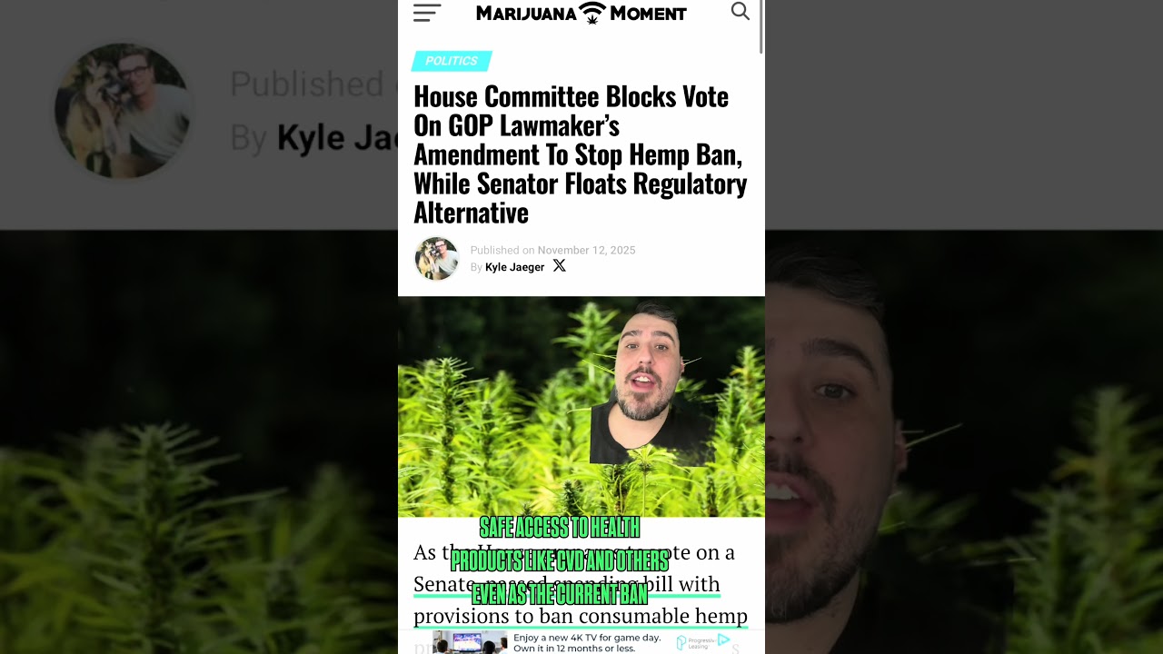 House blocked a vote to stop the hemp THC ban. Senate already shut down a similar attempt.