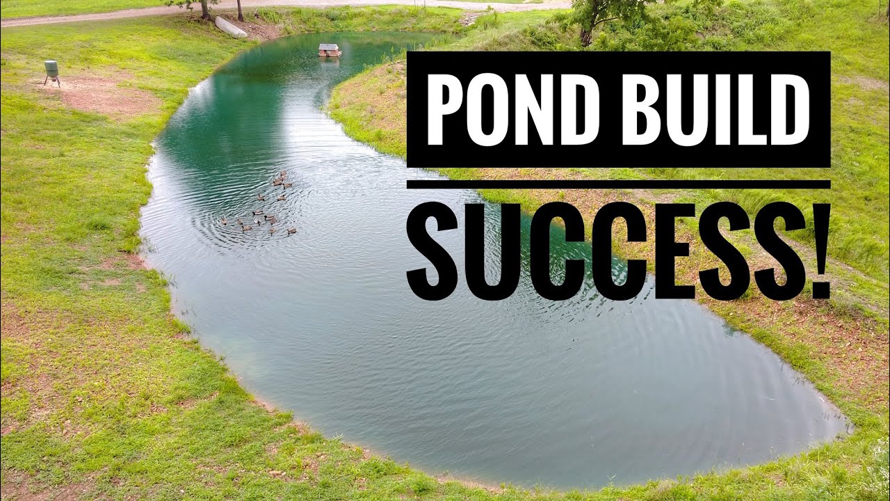 FISHING POND BUILD HOLDS WATER!!!  -POND UPDATE-