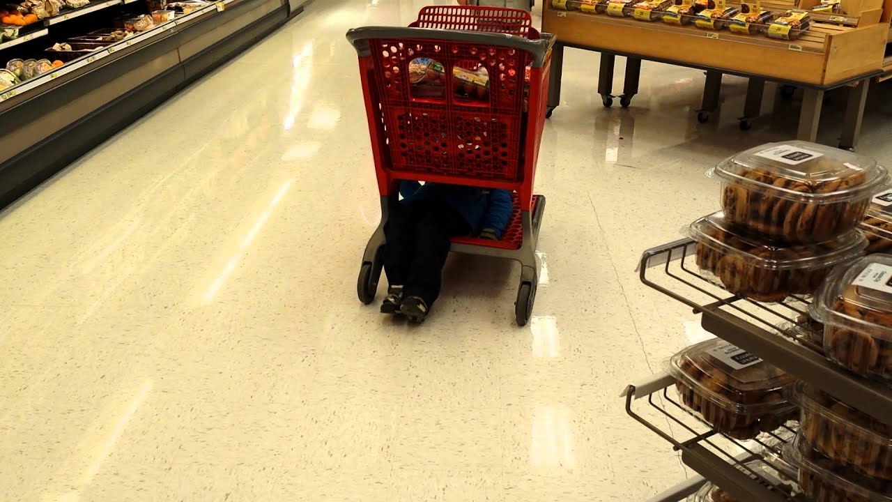 Bored child at target