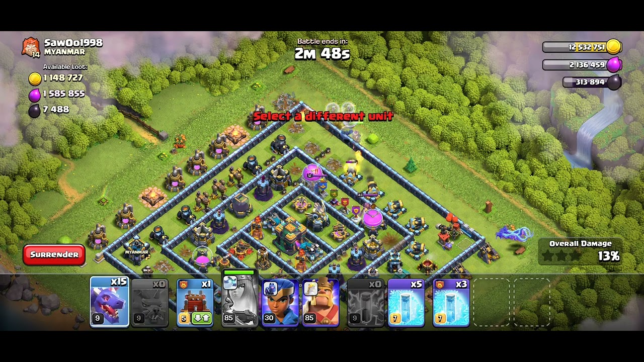  Town Hall 10 attack..  