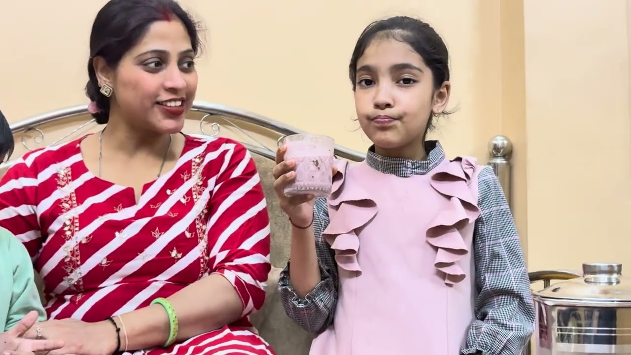 Milk challenge 🥛 || Mannat and Hirdey masti 