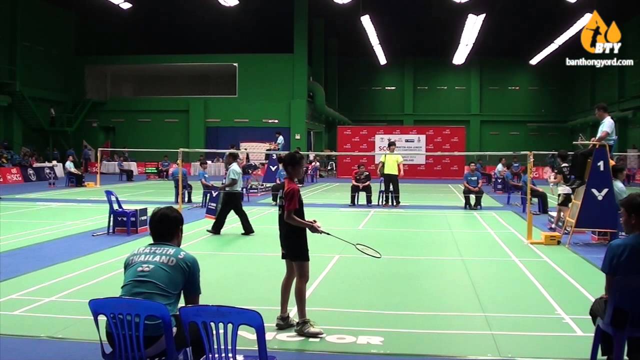 Semifinal WS U-15 Chaiwan Pattarasuda Thailand - Korea  Lee Yu Lim Badminton Asia Junior 2014