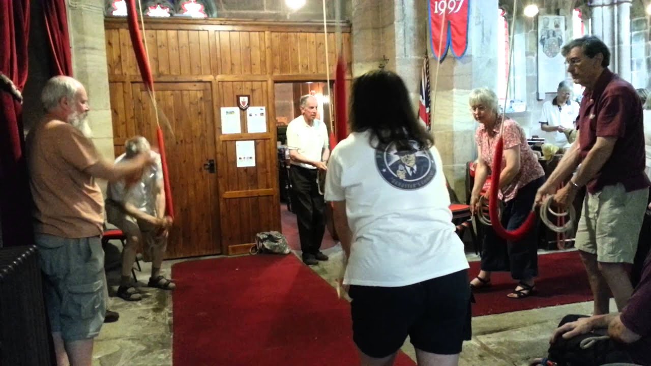 Barnes Summer Trip 2013 - ringing up at Brereton